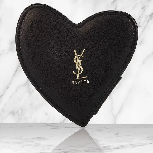 Yves Saint Laurent YSL Beauty Heart Vanity Box Black with Mirror NEW IN BOX BNIB - Picture 1 of 2